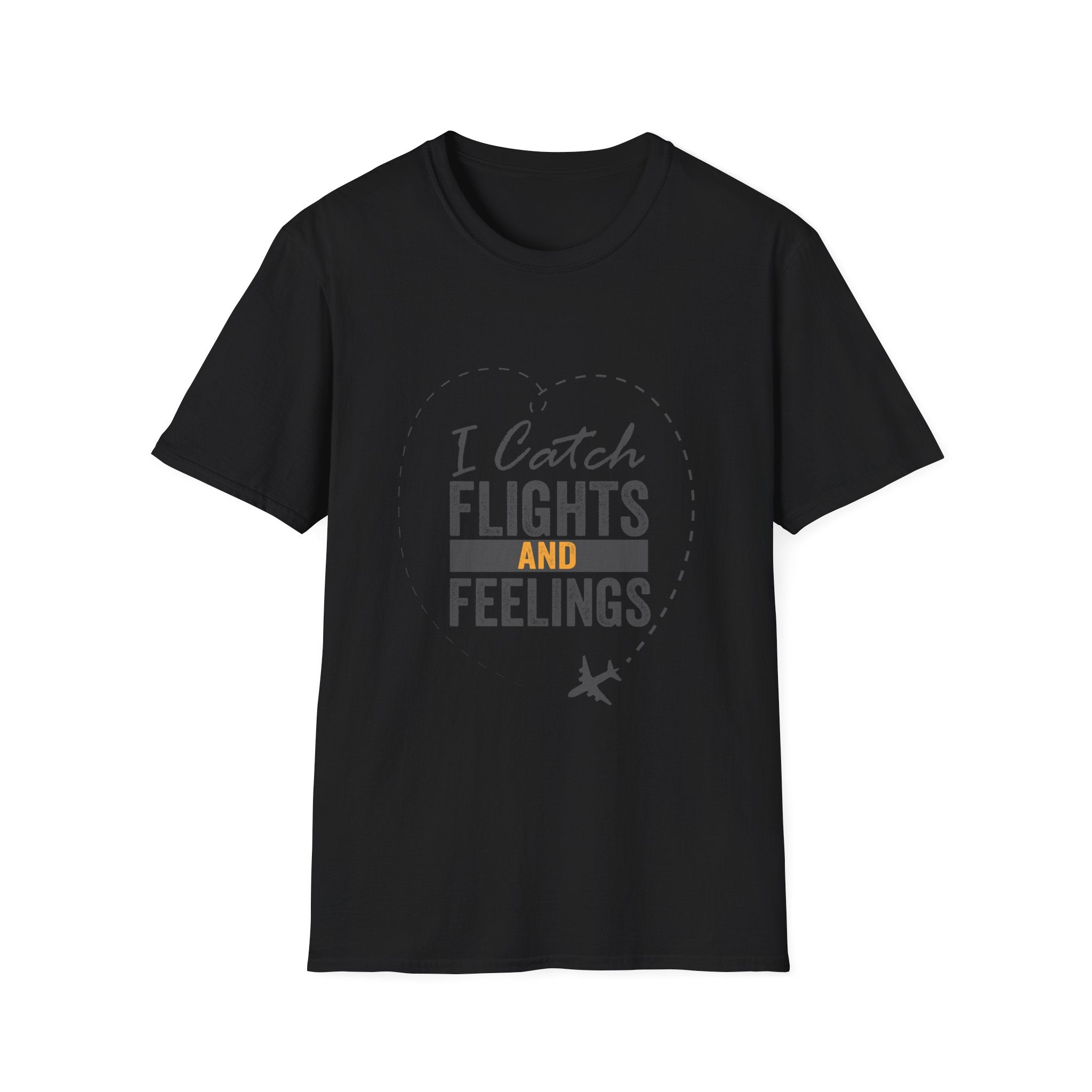 I Catch Flights and Feelings T-Shirt – Travel Quote Tee for Travelers