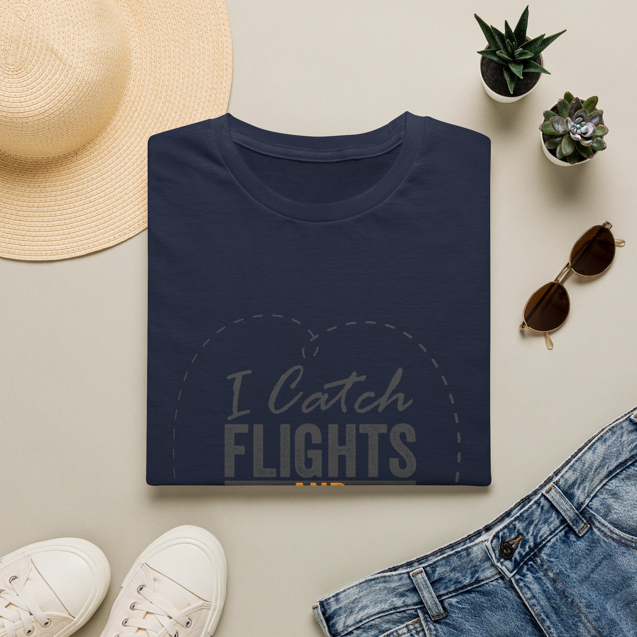 I Catch Flights and Feelings T-Shirt – Travel Quote Tee for Travelers
