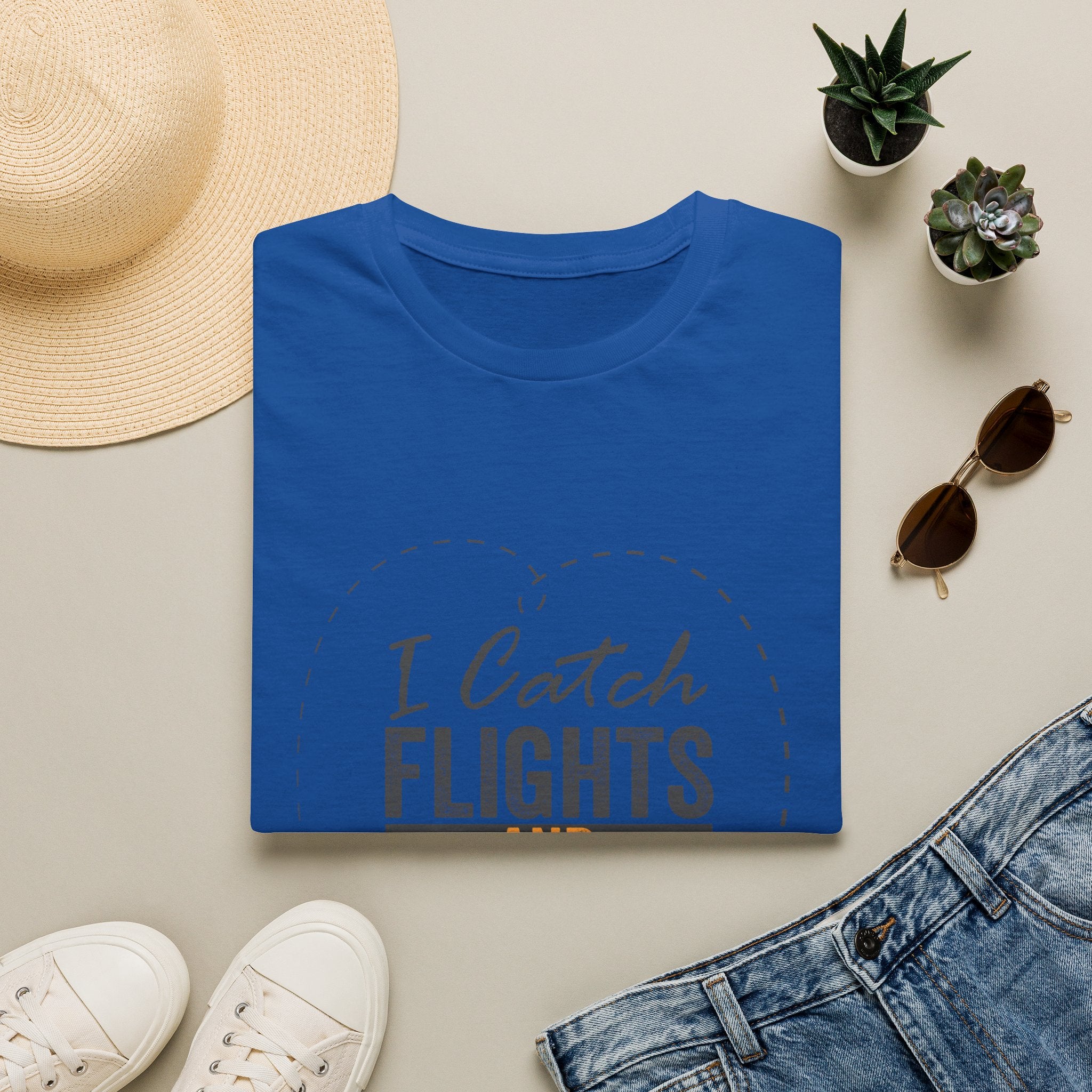 I Catch Flights and Feelings T-Shirt – Travel Quote Tee for Travelers