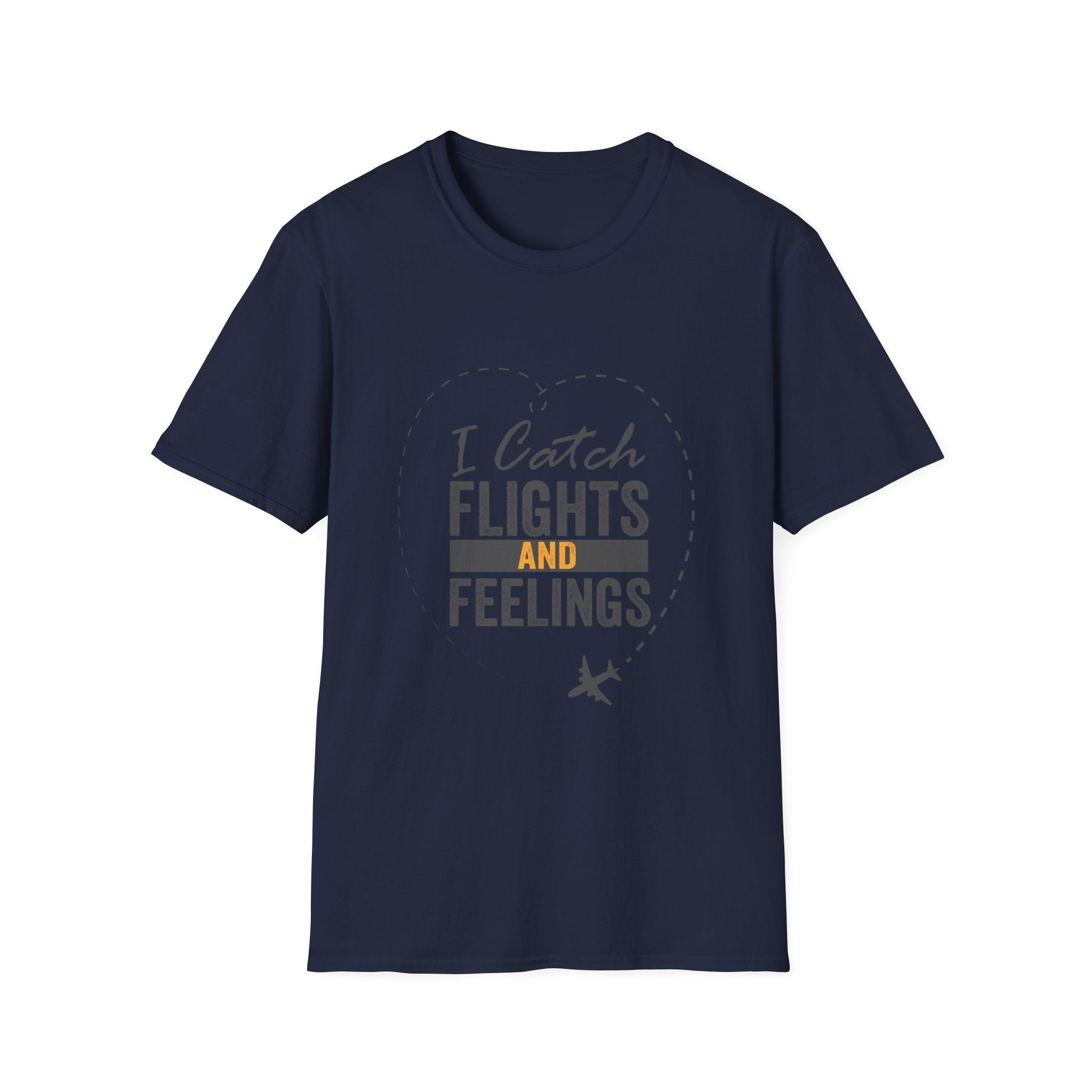 I Catch Flights and Feelings T-Shirt – Travel Quote Tee for Travelers