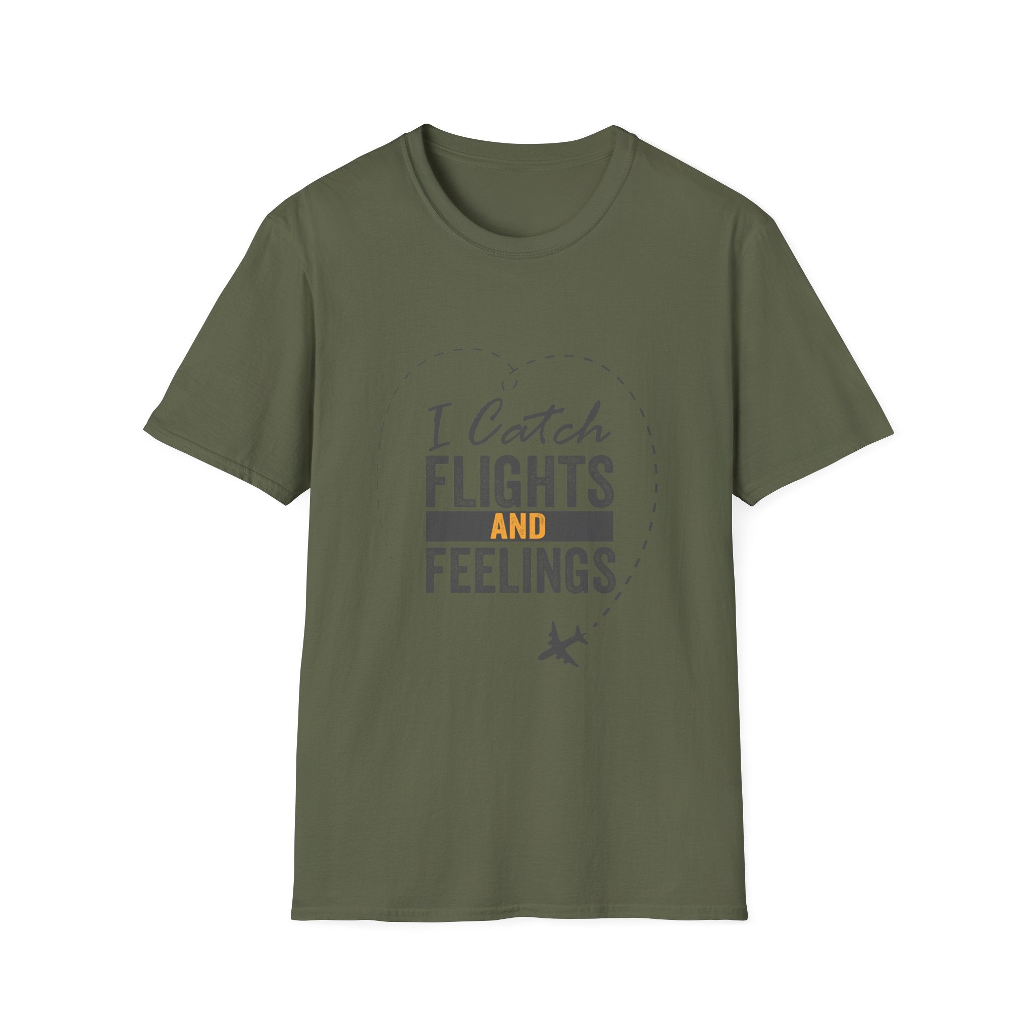 I Catch Flights and Feelings T-Shirt – Travel Quote Tee for Travelers
