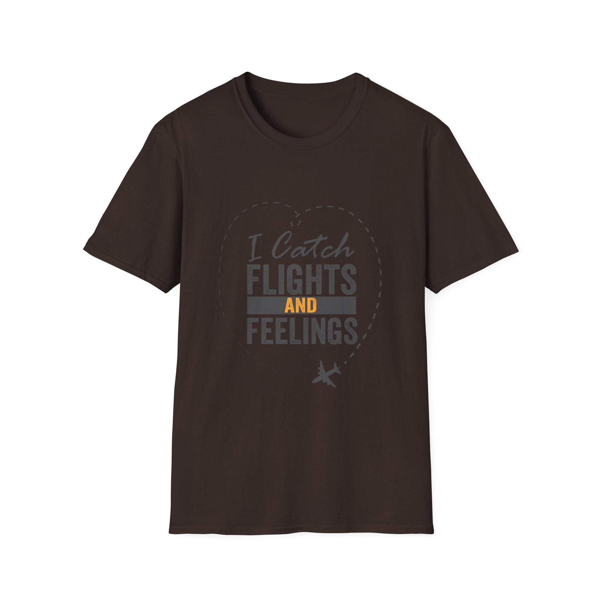 I Catch Flights and Feelings T-Shirt – Travel Quote Tee for Travelers